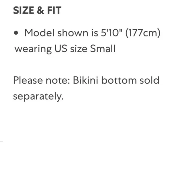 WEWOREWHAT Bikini Top Bright Green XS Leigh Top Only - Picture 4 of 5